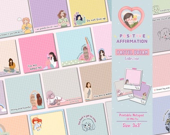 Bloc-notes fille affirmation positive, bloc-notes fille affirmation, bloc-notes de motivation, bloc-notes de motivation, modèle de bloc-notes, bloc-notes, bloc-notes