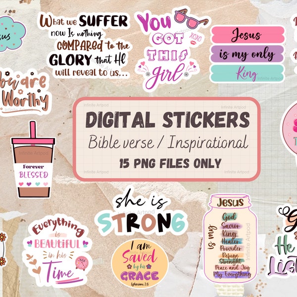 Bible Journal Stickers Etsy