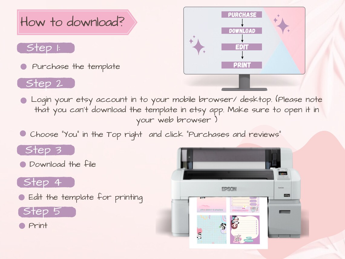 Panda Notepad Printable, Panda Memo Pad Printable, Notepad Printable ...