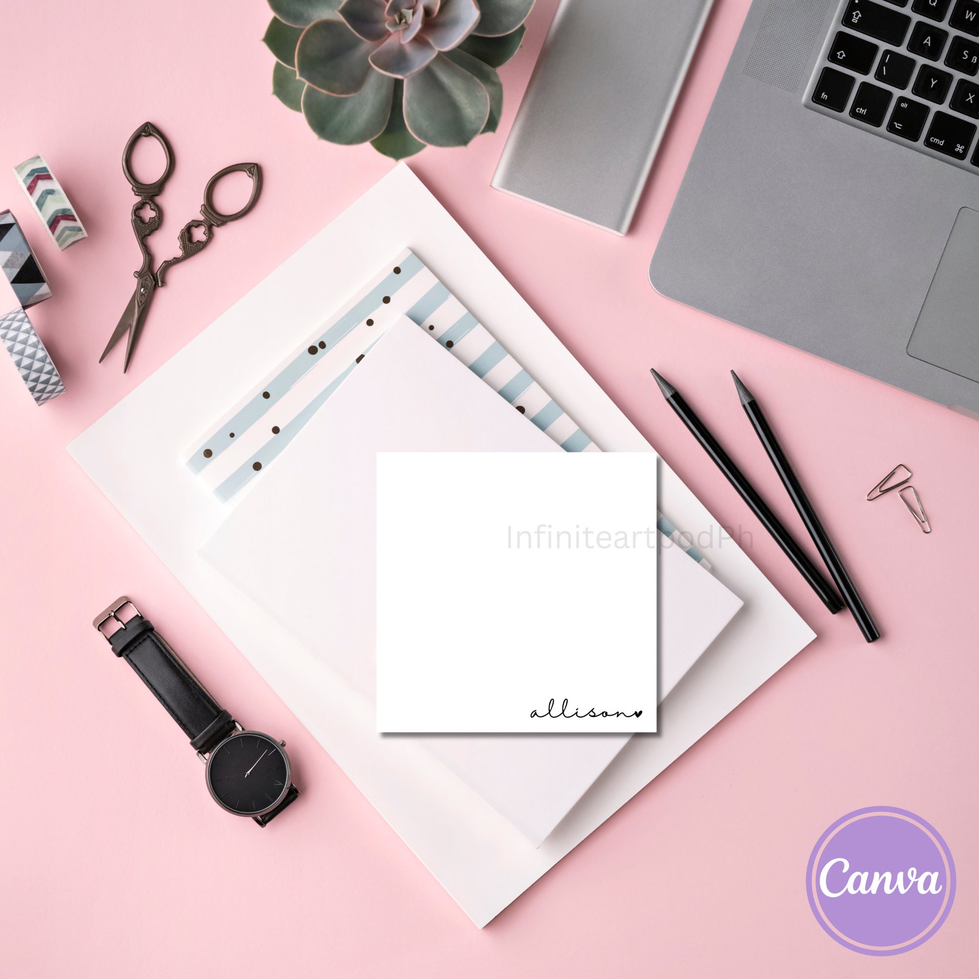 Personalized Name Notepad, Editable Name Notepad, Custom Notepad ...