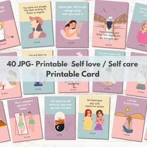 Frauen Selbstliebe Affirmationskarten, druckbare Karten für Frauen, positives Zitat druckbare Karten, positive Affirmationskarte