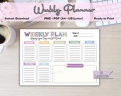 Pastel Weekly Planner Printable: To-Do List Template (PNG, PDF)