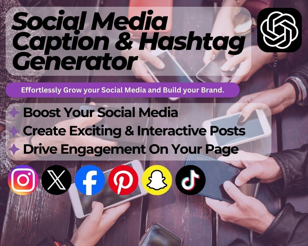 Chatgpt Social Media Caption & Hashtag Generator | Boost Your Online ...
