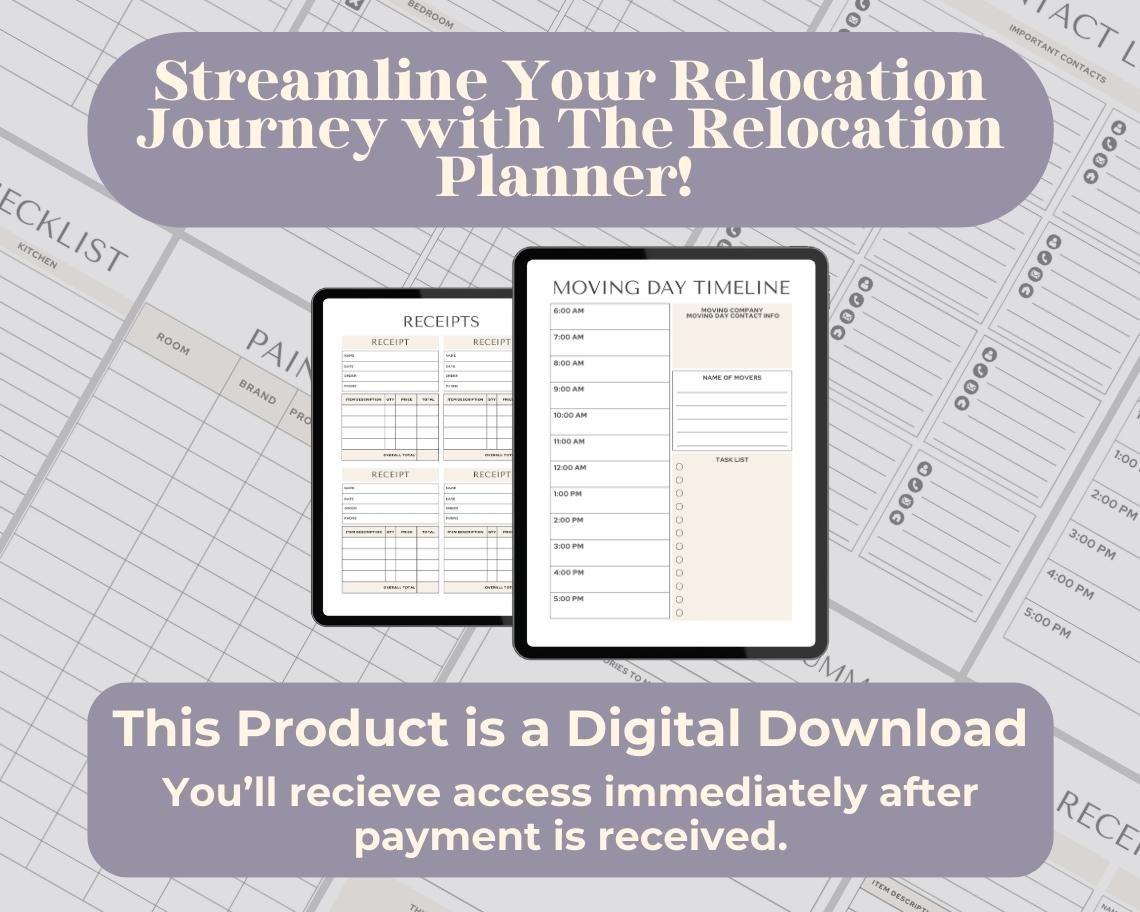 Relocation Planner | Goodnotes, Ipad, Notability, Canva | Daily/weekly ...
