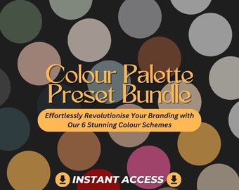 6 UNIQUE Colour Palettes | Change Brand Style Effortlessly | Lumid Pepper Mood Lola Boho Sage Color Schemes to Reskin & Edit Graphic Designs