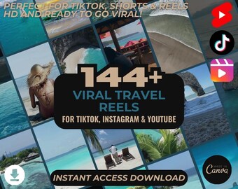 144 Travel Reels | HD Tourism Stock Footage Films | High Quality Culture Countries Beautiful Landscape Destinations Bundle HQ