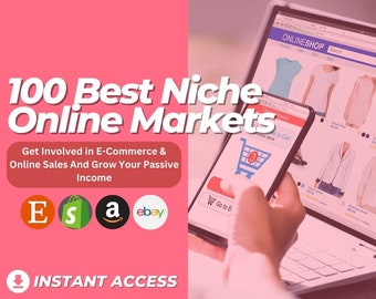 Los 100 MEJORES nichos de mercado para vender exitosamente en línea / Hoja de trucos de comercio electrónico / Hoja de trabajo de ventas en línea y dropshipping