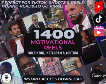 1400 Motivational Reels | DFY Done For You Viral Clips | TikTok Instagram Reels Facebook Youtube Shorts | English Subtitled Ready To Post