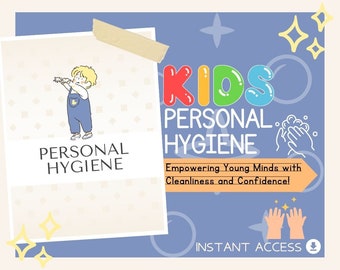 Kids Personal Hygiene | Childrens Learning Sheet | Teach Kids & Toddlers Pages | Kids Educational Templates For Learning Basic Habits