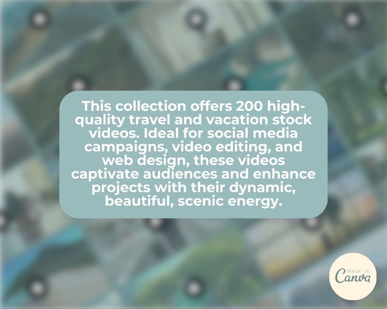 May include: A collection of 200 high-quality travel and vacation stock videos. Ideal for social media campaigns, video editing, and web design, these videos captivate audiences and enhance projects with their dynamic, beautiful, scenic energy.