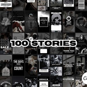 Over 625 Editable Black & White Instagram Templates for Canva | Social ...
