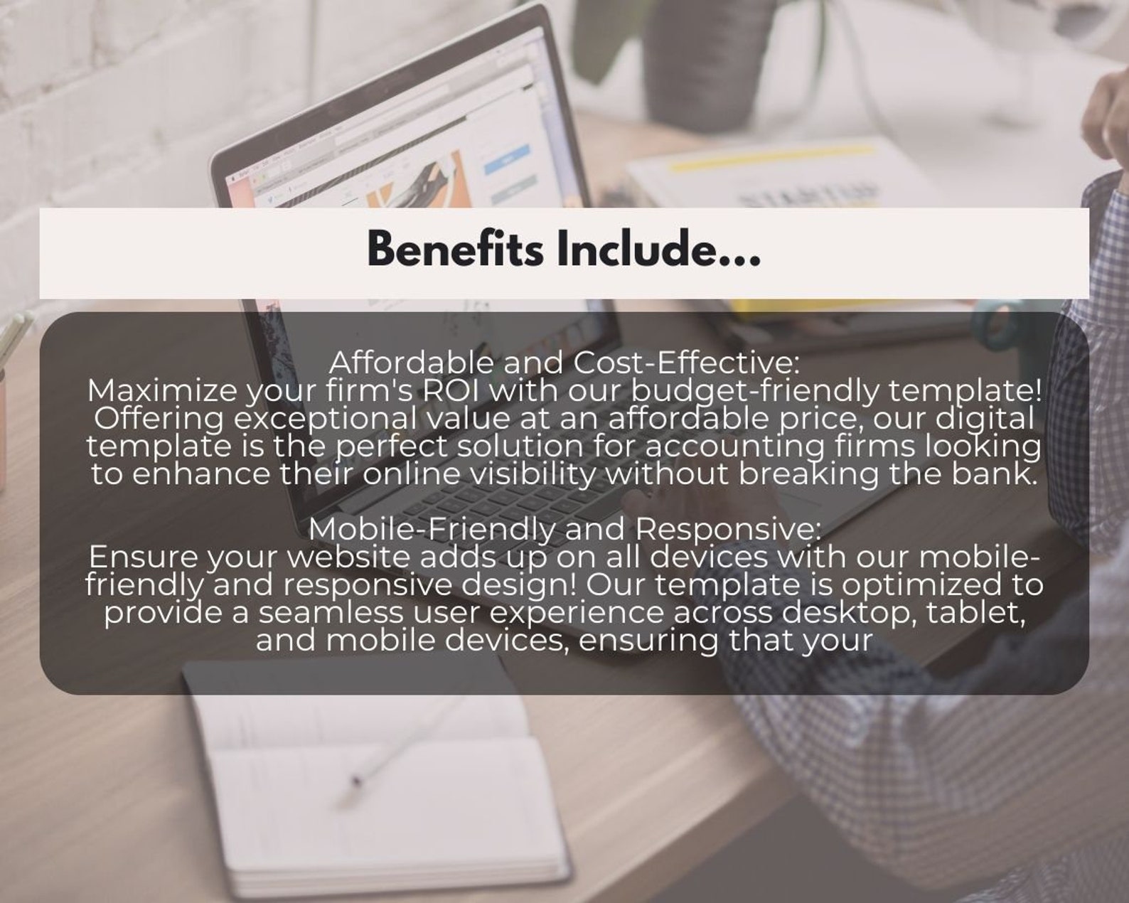 Canva Accounting Website Template | Website Landing Page for ...