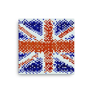 UK Flag / Union Jack (AI-Generated, Pointtilism-style v2)
