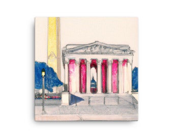 Washington DC in Colored Pencil (AI-Generated)