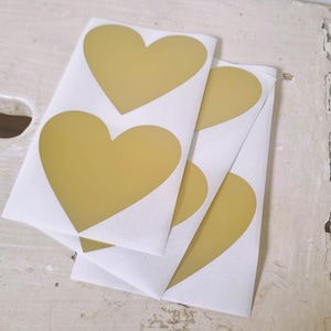 25 pezzi adesivi gratta e vinci - Adesivi gratta e vinci cuore dorato - Adesivo gratta e vinci cuore grande - Cuore alto 6 cm - Annuncio del sesso del bambino - Annuncio di matrimonio
