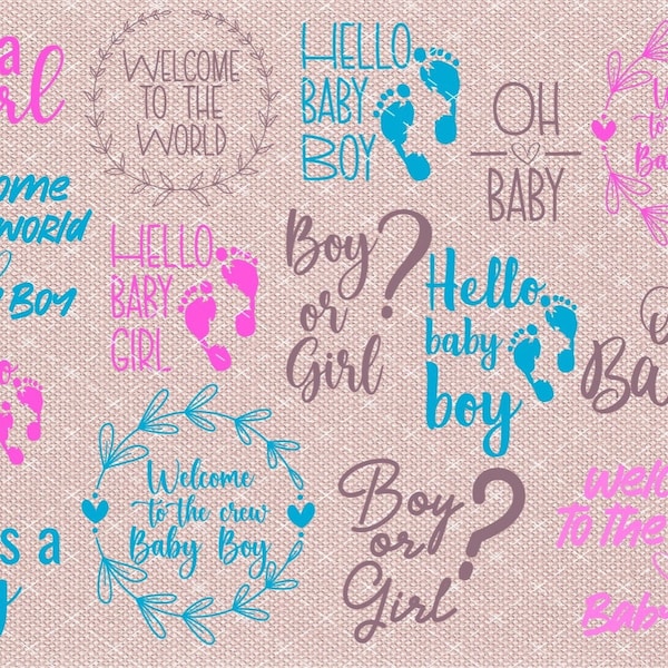 Baby SVG Bundle,Baby Shower SVG,Neugeborene SVG,Plotterdatei Baby,Geburt Baby Svg,Newborn Svg,Baby Junge Svg,Baby Mädchen Svg,