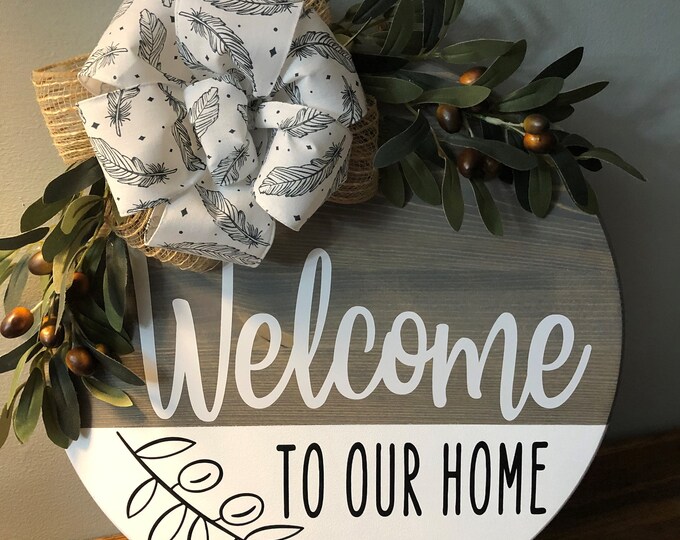 Welcome To Our Home Door Hanger main image 0