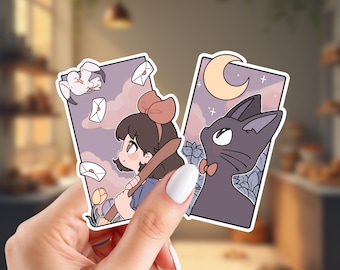 Anime Sticker Bundle | Ghibli Inspired Stickers | Delivery Service Inspired Stickers | Glossy Vinyl Stickers | Choose Your Stickers