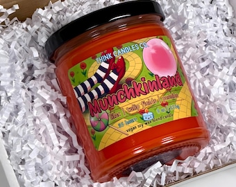 Munchkinland Candle | The Wizard of Oz Inspired Candle | Hand Poured Vegan Wax Blend Candle | 9 oz, 4 oz Candle
