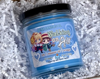 Walking on Air Candle | Moving Castle Inspired Anime Candle | Hand Poured Vegan Wax Blend Candle | 9 oz, 4 oz Candle