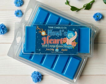 Howl's Heart Snap Bar | Moving Castle Anime Inspired | Hand Poured Vegan Wax Blend Snap Bar | Strong Scented Snap Bar | 2 oz Snap Bar