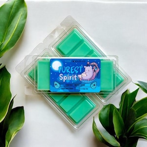 Forest Spirit Snap Bar | Anime Inspired Snap Bar | Hand Poured Vegan Wax Blend Snap Bar | Strong Scented Snap Bar | 2 oz Snap Bar