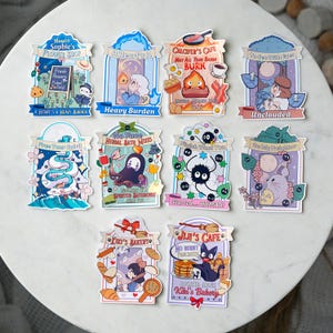 Anime Sticker Bundle | Ghibli Inspired Stickers | Anime Stickers | Glossy Vinyl Stickers | Choose Your Stickers