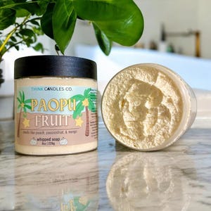Paopu Fruit Whipped Soap | Kingdom Hearts Inspired Whipped Soap | Moisturizing, Exfoliating Whipped Soap | 8 oz Whipped Soap