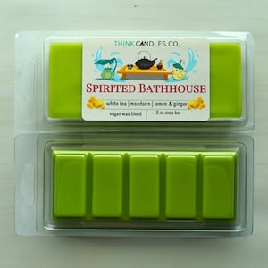 Spirited Bath House Snap Bar | Anime Inspired Snap Bar | Hand Poured Vegan Wax Blend Snap Bar | Strong Scented Snap Bar | 2 oz Snap Bar