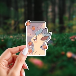 Eeveelution Stickers | Pocket Monster Inspired Stickers | Glossy Vinyl Stickers | Choose Your Stickers Leafeon