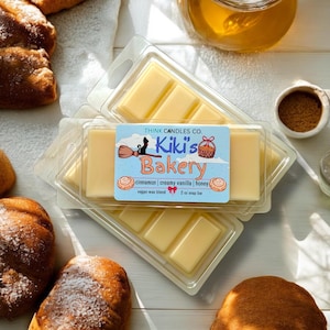 Kiki&#39;s Bakery Snap Bar | Delivery Service Inspired Snap Bar | Hand Poured Vegan Wax Blend Snap Bar | Strong Scented Snap Bar | 2 oz Snap Bar
