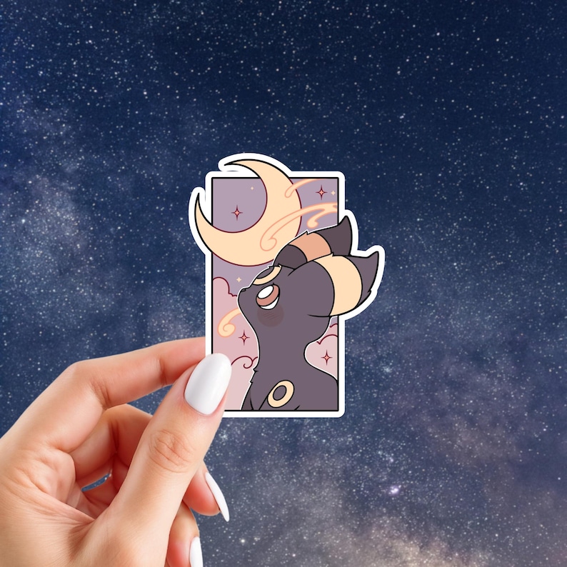 Eeveelution Stickers | Pocket Monster Inspired Stickers | Glossy Vinyl Stickers | Choose Your Stickers Umbreon