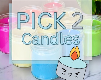 Pick 2 Candle Bundle | 9 oz Hand Poured Vegan Wax Blend Candles