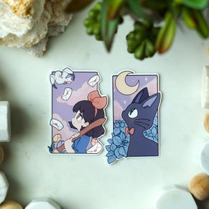 Anime Sticker Bundle | Ghibli Inspired Stickers | Delivery Service Inspired Stickers | Glossy Vinyl Stickers | Choose Your Stickers