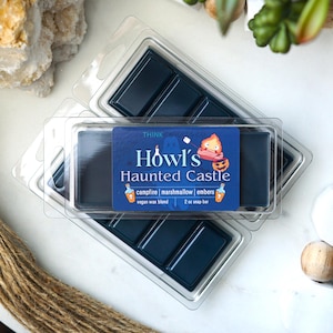 Howl&#39;s Haunted Castle Snap Bar | Moving Castle Inspired Snap Bar | Hand Poured Vegan Wax Blend Snap Bar | Halloween Snap Bar | 2 oz Snap Bar