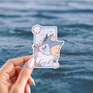 Eeveelution Stickers | Pocket Monster Inspired Stickers | Glossy Vinyl Stickers | Choose Your Stickers Vaporeon