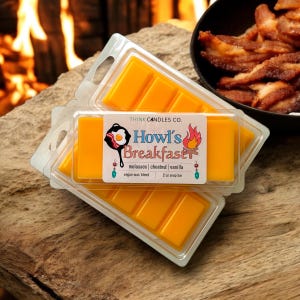 Howl&#39;s Breakfast Snap Bar | Moving Castle Inspired Snap Bar | Hand Poured Vegan Wax Blend Snap Bar | Strong Scented Snap Bar | 2 oz Snap Bar