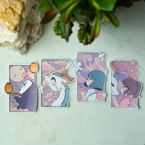 Anime Sticker Bundle | Ghibli Inspired Stickers | Anime Stickers | Glossy Vinyl Stickers | Choose Your Stickers