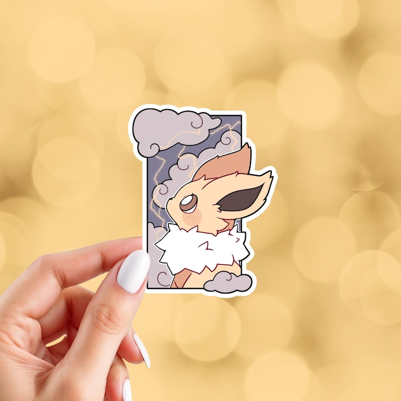 Eeveelution Stickers | Pocket Monster Inspired Stickers | Glossy Vinyl Stickers | Choose Your Stickers Jolteon