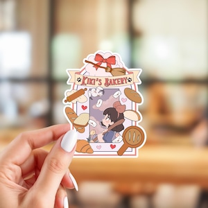 Pacote de Adesivos de Anime | Adesivos Inspirados no Studio Ghibli | Adesivos de Anime | Adesivos de Vinil Brilhante | Escolha Seus Adesivos Kiki's Bakery