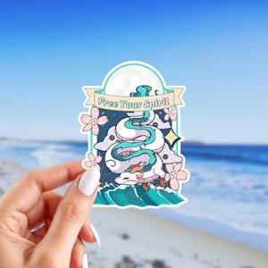 Pacote de Adesivos de Anime | Adesivos Inspirados no Studio Ghibli | Adesivos de Anime | Adesivos de Vinil Brilhante | Escolha Seus Adesivos Free Your Spirit
