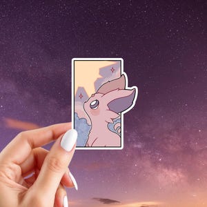 Eeveelution Stickers | Pocket Monster Inspired Stickers | Glossy Vinyl Stickers | Choose Your Stickers Espeon