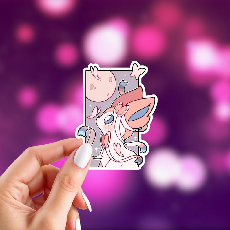 Eeveelution Stickers | Pocket Monster Inspired Stickers | Glossy Vinyl Stickers | Choose Your Stickers Sylveon