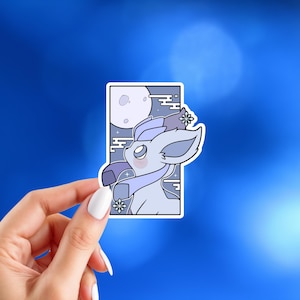 Eeveelution Stickers | Pocket Monster Inspired Stickers | Glossy Vinyl Stickers | Choose Your Stickers Glaceon