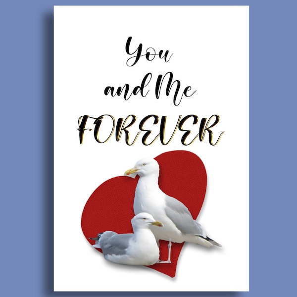 You and Me Forever original printable digital wall art Decor for Bedroom, Dining/ Living Room Block mount, print to canvas or paper GiftIdea