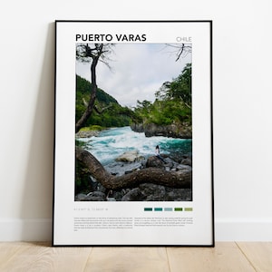 Puerto Varas Chile Travel Print, Puerto Varas Chile Photography, Chile Travel Gift, Chile Wall Decor, Chile Digital Print, Digital Downloads