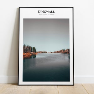 Impresión de viaje de Dingwall, Fotografía de Cabo Bretón, Regalo de viaje de Canadá, Decoración de pared de Nueva Escocia, Impresión digital de Cabo BRETON
