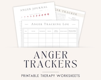 Werkbladen woedebeheersing: therapiestemmingstrackers (afdrukbare pdf)