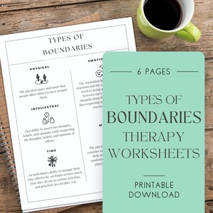 Boundary Worksheets, Healthy Boundaries, Therapy Worksheets, Self Care, Stress Management, Counseling, Psychology, CBT, DBT, Solution Focus