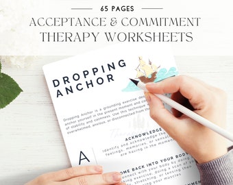 ACT Worksheets Bundle: Acceptance and Commitment Therapy (PDF Download)